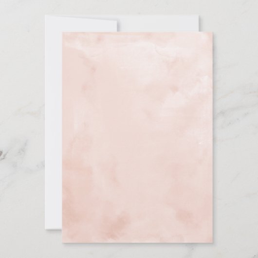 Invitation Mariage d'aquarelle marine (Dos)