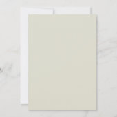 Invitation Mariage d'aquarelle minima moderne Sage Green Tree (Dos)