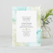 Invitation Mariage d'aquarelle minimal (Debout devant)