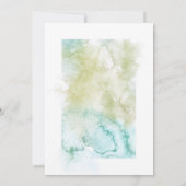 Invitation Mariage d'aquarelle minimal (Dos)