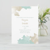 Invitation Mariage d'aquarelle moderne (Debout devant)