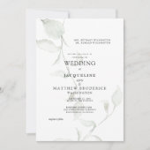 Invitation Mariage d'aquarelle moderne (Devant)