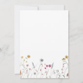 Invitation Mariage d'aquarelle monographique (Dos)