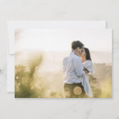 Invitation mariage d'aquarelle orange rose (Dos)