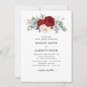 Invitation Mariage d'aquarelle romantique (Devant)