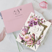 Invitation Mariage d'aquarelle rose