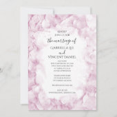 Invitation Mariage d'aquarelle rose pâle (Devant)
