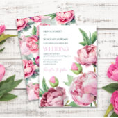 Invitation Mariage d'aquarelle rose pâle