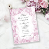 Invitation Mariage d'aquarelle rose pâle