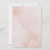 Invitation Mariage d'aquarelle rose vif (Dos)