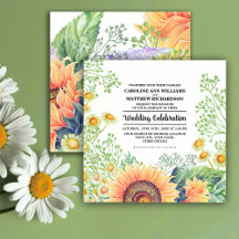 Mariage d'aquarelle Russe Fleur sauvage