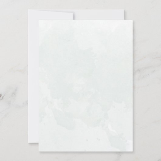 Invitation Mariage d'aquarelle Russe Sage Green Eucalyptus (Dos)