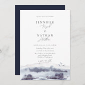 Invitation Mariage d'aquarelle Serene Landscape (Devant / Derrière)