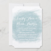 Invitation Mariage d'aquarelle verte Sage (Devant)