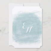 Invitation Mariage d'aquarelle verte Sage (Dos)