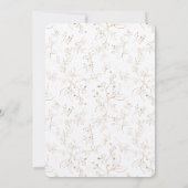 Invitation Mariage d'aquarelle verte Tropical Monstera Gold (Dos)