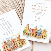 Mariage d'aquarelle Vibrant Puebla Mexico