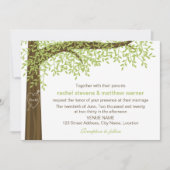 Invitation Mariage d'arbre cardiaque du printemps et de l'été (Devant)