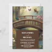 Invitation Mariage d'arbre d'aquarelle du lac Mountain (Devant)