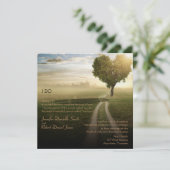 Invitation Mariage d'arbre de coeur (Debout devant)