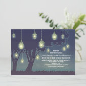 Invitation Mariage d'arbre de la lanterne bleue poussiéreuse (Debout devant)