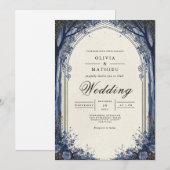 Invitation Mariage d'arc de minuit Ethereal (Devant / Derrière)