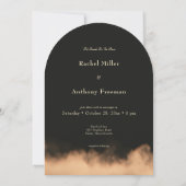 Invitation Mariage d'arc de Pleine lune sombre gothique (Dos)