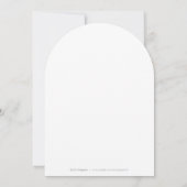Invitation Mariage d'arc de script d'élégance classique simpl (Dos)
