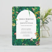 Invitation Mariage d'arc Fleur sauvage peint (Debout devant)