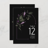 Invitation Mariage d'arc fleuri doux n° de tableau Lilac ID99 (Devant / Derrière)