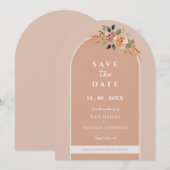 Invitation Mariage d'arc floral (Devant / Derrière)
