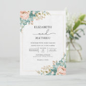 Invitation Mariage d'arc floral (Debout devant)