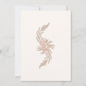 Invitation Mariage d'arc floral en terre cuite (Dos)