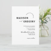 Invitation Mariage d'arc minimaliste moderne (Debout devant)