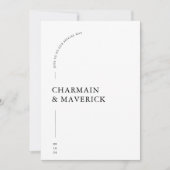 Invitation Mariage d'arc moderne simple et propre (Devant)