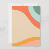 Invitation Mariage d'arc Super moderne rétro coloré (Dos)