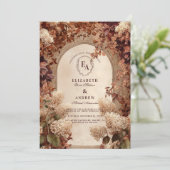 Invitation Mariage d'arcade du jardin d'automne (Debout devant)