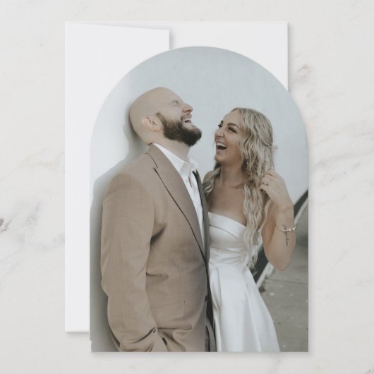 Invitation Mariage d'arche de la main moderne (Devant)