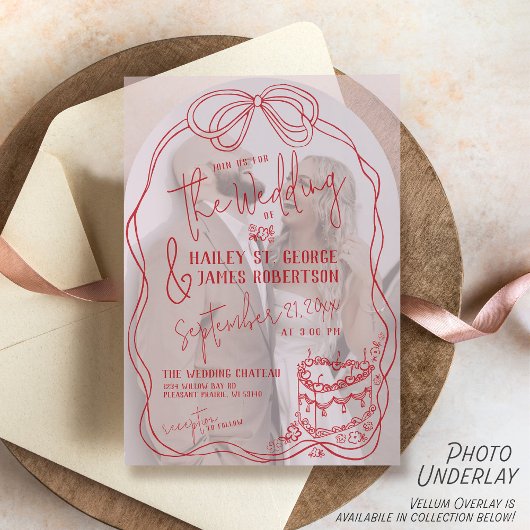Invitation Mariage d'arche de la main moderne