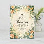 Invitation Mariage d'arche florale Ethereal (Debout devant)