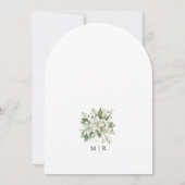 Invitation Mariage d'arche florale Lily blanche (Dos)