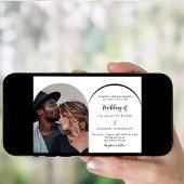 Invitation Mariage d'arche photo moderne