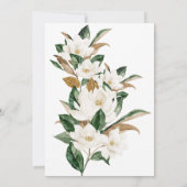 Invitation Mariage d'arche rose et blanc de Magnolia (Dos)