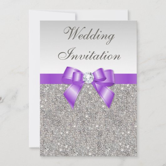 Invitation Mariage d'argenterie imprimé et d'onduleur (Devant)