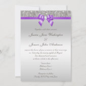Invitation Mariage d'argenterie imprimé et d'onduleur (Dos)