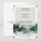Invitation Mariage Dark Forest dans les Highlands écossais (Devant / Derrière)