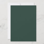 Invitation Mariage Dark Spruce Gold Petal (Dos)