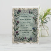 Invitation Mariage Dark Thistle (Debout devant)