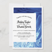 Invitation Mariage d'art Abstrait minimal moderne sans soudur (Devant)