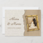 Invitation mariage d'art classique vintage (Devant)
